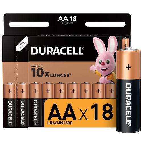 Элемент питания алкалиновый AA/LR6 LR6-18BL Basic (блист.18шт) Duracell Б0014448
