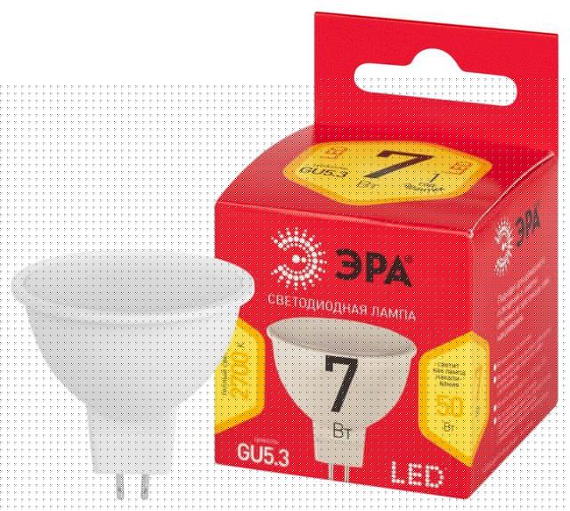 Лампа светодиодная RED LINE LED MR16-7W-827-GU5.3 R 7Вт MR16 софит 2700К тепл. бел. GU5.3 Эра Б0050231