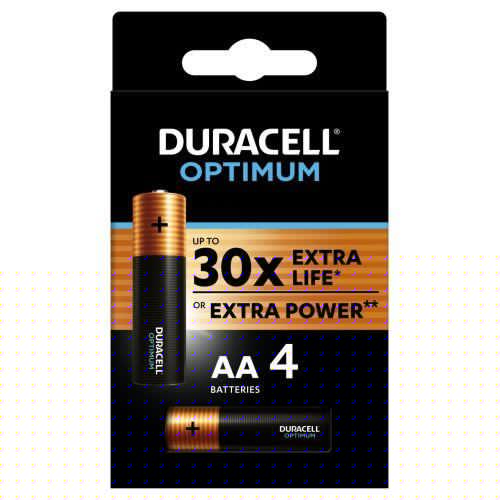 Элемент питания алкалиновый AA/LR6 1.5В LR6-4BL Optimum 5014061 (блист.4шт) Duracell Б0056020