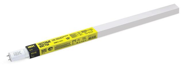Лампа светодиодная ECO T8 10Вт линейная 230В 6500К G13 IEK LLE-T8-10-230-65-G13