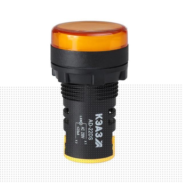 Лампа AD22DS(LED) матрица 22мм 24В AC/DC желт. КЭАЗ 303937
