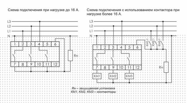Переключатель фаз PF-431 (с приоритетной фазой; монтаж на DIN-рейке 35мм 3х400/230+N 3х16А IP20) F&F EA04.005.001