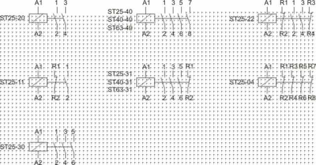 Контактор ST25-30 (3NO 4Вт 2 модуля монтаж на DIN-рейке 230В AC 25А IP20) F&F EA13.001.007