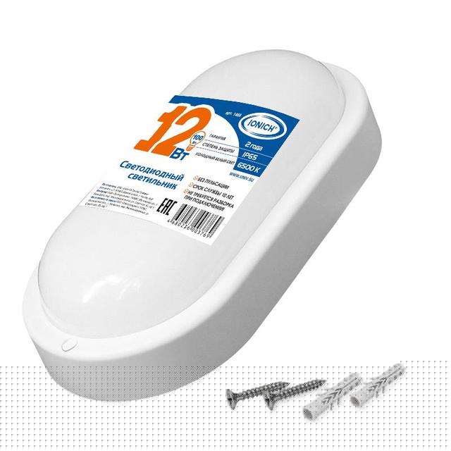 Светильник светодиодный ILED-SMD2835-СПП-12-970-220-6.5-IP65-O ЖКХ IONICH 1469