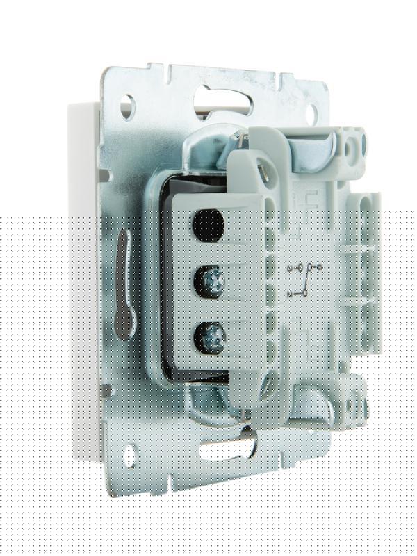 Переключатель проходной 1-кл. СП Rain IP20 механизм бел. LEZARD 703-0288-105