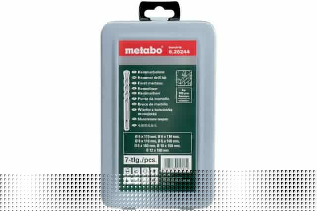 Набор 7 буров SDS-plus Classic р-р5 6 8 6 8 10 12 (уп.7шт) Metabo 626244000