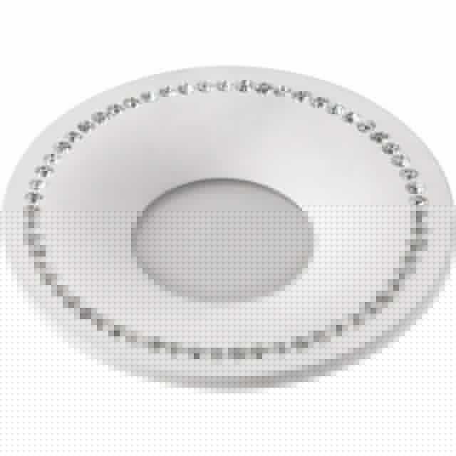 Светильник декоративный встраиваемый DLS-V103 GU5.3 WHITE "Vernissage" без лампы GU5.3 металл бел. отделка стразами литой Fametto 10727