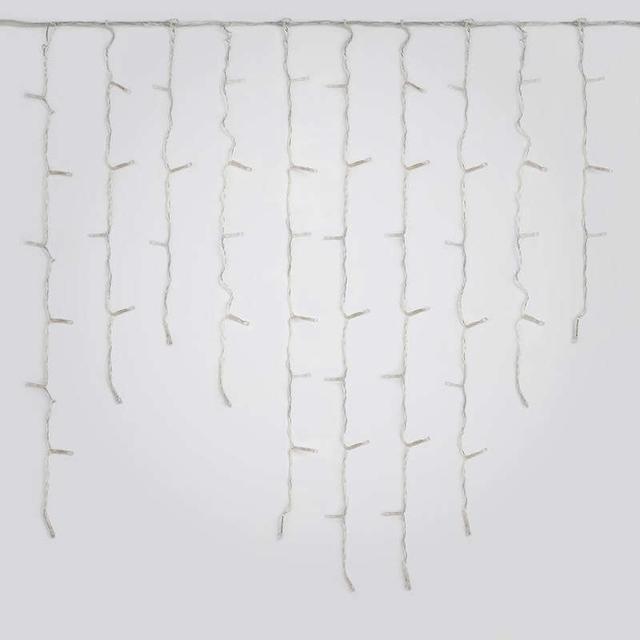 Гирлянда светодиодная "Бахрома" ULD-B1805-048/DTA WARM WHITE IP20 1.8м 48LED тепл. бел. с контроллером провод прозр. Uniel UL-00005274