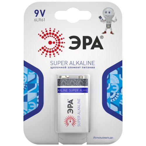 Элемент питания алкалиновый "крона" 6LR61 6LR61-1BL (блист.1шт) Эра C0038445